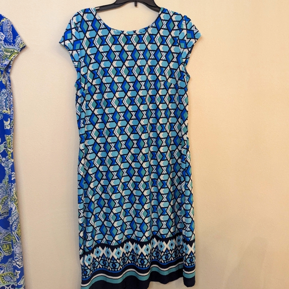 Liz Claiborne size L blue dress